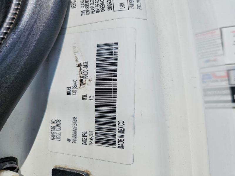 2015 International VIN 3HAMMMMN1FL507998 COPART salvage auction — MINOR DENT/SCRATCHES, Il - Salvage Certificate, sold $7,600 on 2026-07-30 (photo 1)