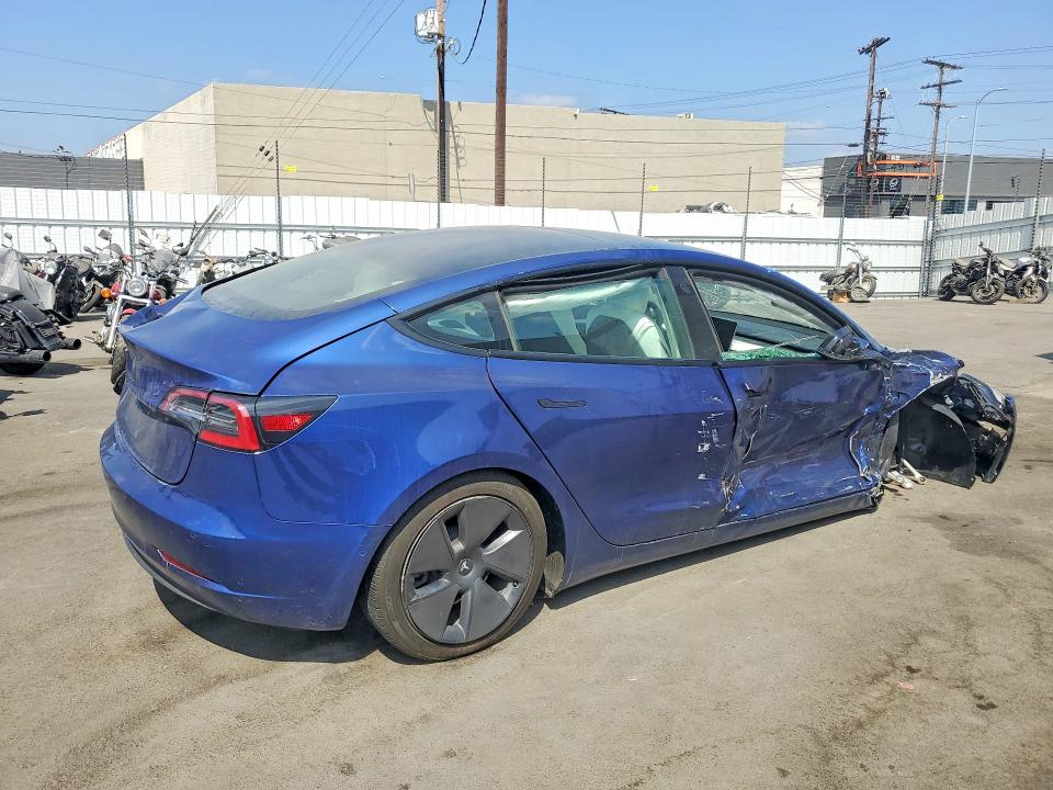 2022 Tesla Model 3 VIN 5YJ3E1EA7NF361479 COPART salvage auction — FRONT END, Ca - Salvage Certificate, sold $1,900 on 2026-07-08 (photo 3)