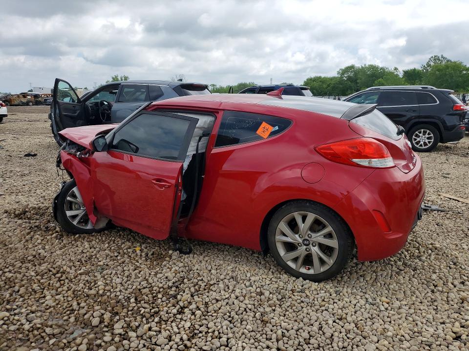 2017 Hyundai Veloster VIN KMHTC6ADXHU306843 COPART salvage auction — ALL OVER, Il - Salvage Certificate, sold $400 on 2026-07-08 (photo 2)