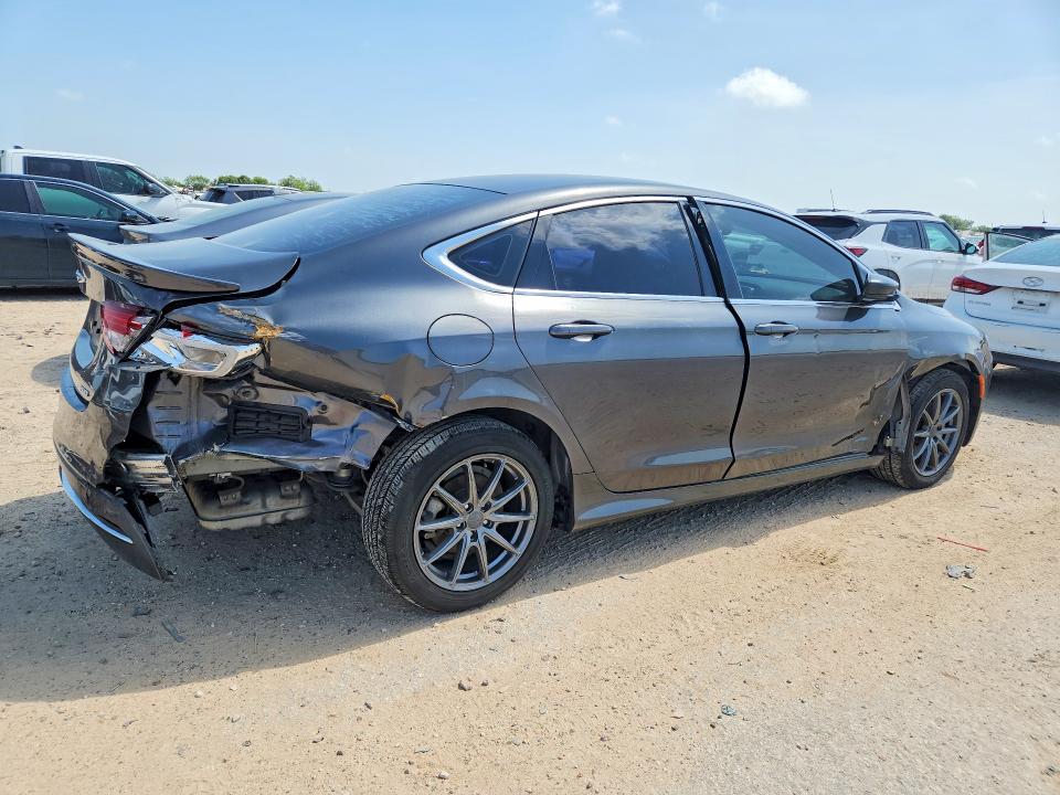 2015 Chrysler 200 VIN 1C3CCCAB4FN706524 COPART salvage auction — REAR END, Tx - Salvage Vehicle Title, sold $10 on 2026-07-30 (photo 3)