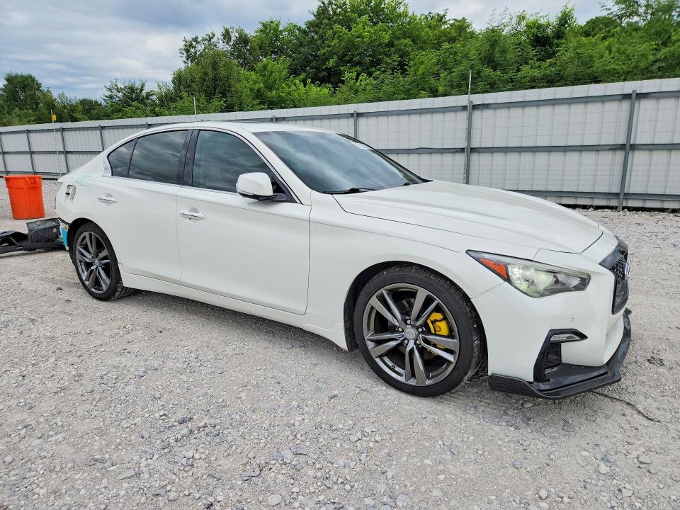 2019 Infiniti Q50 VIN JN1EV7AP5KM541152 COPART salvage auction — REAR END, AR - CERT OF TITLE-SALVAGE, sold $7,300 on 2026-07-27 (photo 4)