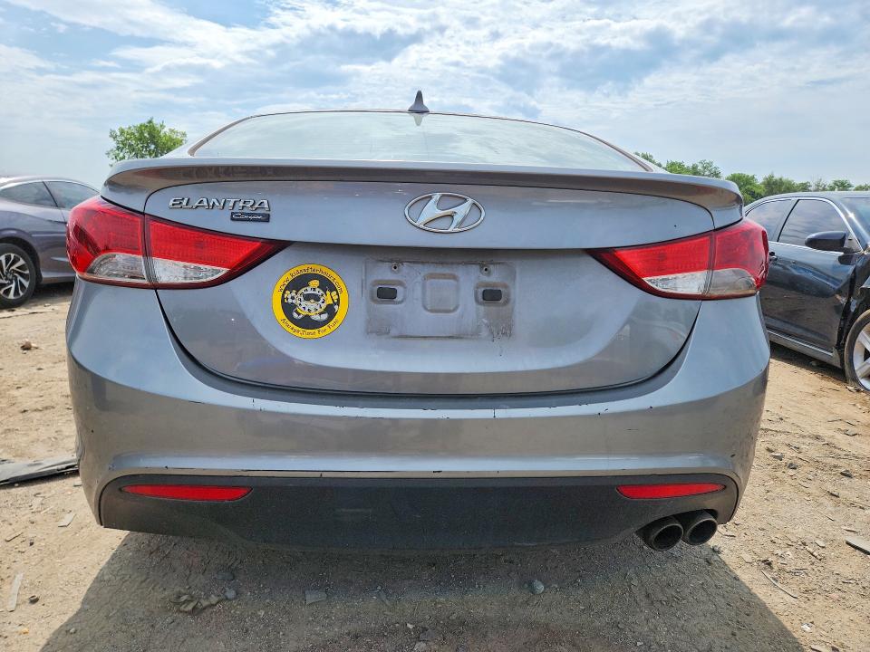 2013 Hyundai Elantra VIN KMHDH6AE8DU007974 COPART salvage auction — VANDALISM, Salvage Title, sold $125 on 2026-07-21 (photo 6)