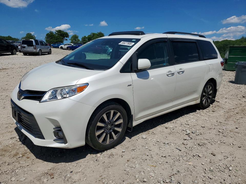 2018 Toyota Sienna VIN 5TDDZ3DC5JS188641 COPART salvage auction — REAR END, Ma - Cert Of Title-Salvage, sold $6,600 on 2026-07-08 (photo 1)