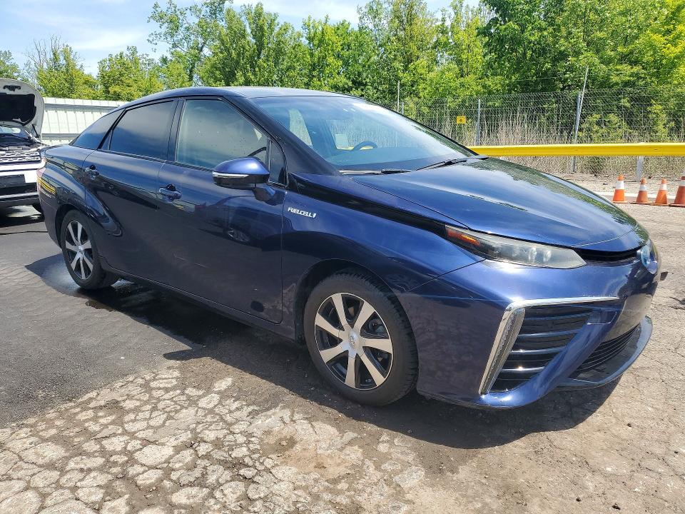 2018 Toyota Mirai VIN JTDBVRBD5JA005317 COPART salvage auction — MINOR DENT/SCRATCHES, Mi - Certificate Of Title, sold $3,550 on 2026-07-07 (photo 4)