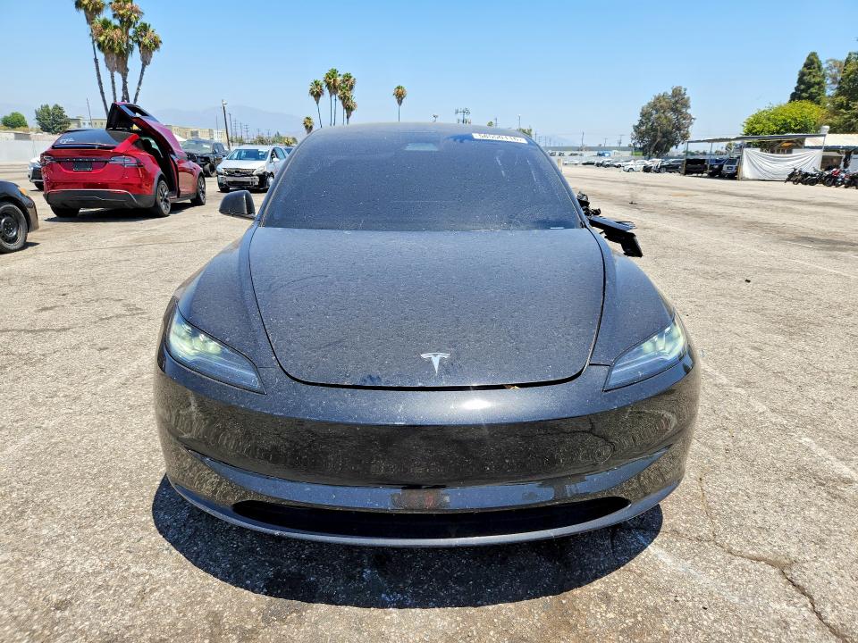 2025 Tesla VIN 5YJ3E1EA1SF011065 COPART salvage auction — SIDE, CA - SALVAGE CERTIFICATE, sold $10,700 on 2026-07-28 (photo 5)