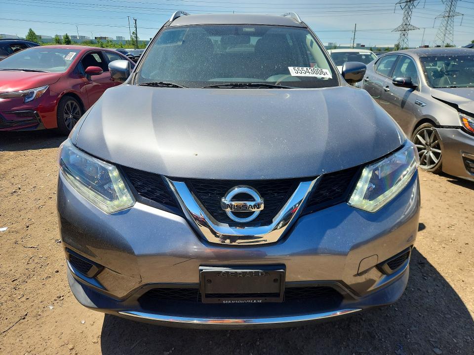 2016 Nissan VIN KNMAT2MV0GP724561 COPART salvage auction — REAR END, Il - Salvage Certificate, sold $2,400 on 2026-07-30 (photo 5)