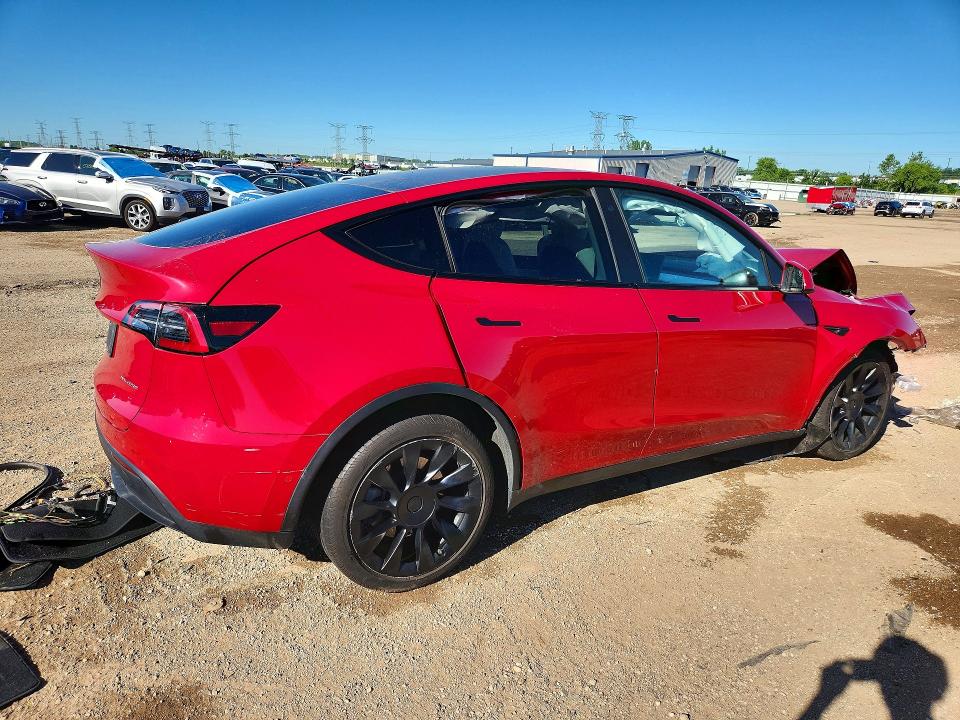 2022 Tesla VIN 7SAYGDEEXNF343579 COPART salvage auction — FRONT END, Il - Salvage Certificate, sold $3,250 on 2026-07-28 (photo 3)