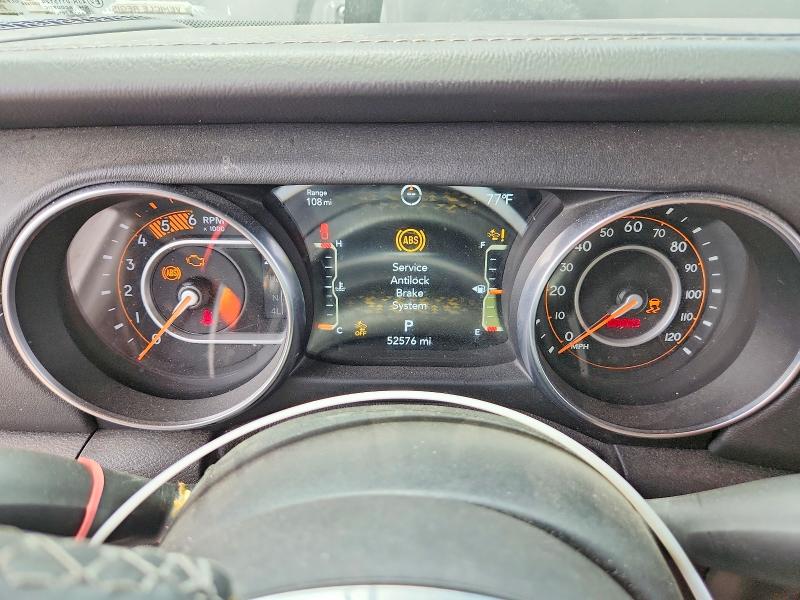 2021 Jeep Gladiator VIN 1C6JJTFM4ML510361 COPART salvage auction — UNDERCARRIAGE, NY - MV-907A SALVAGE CERTIFICATE, sold $15,200 on 2026-08-13 (photo 9)