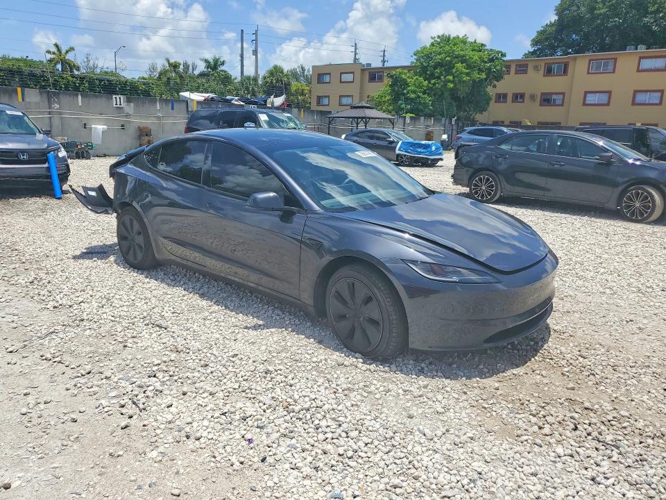 2025 Tesla Model 3 VIN 5YJ3E1EA4SF902306 COPART salvage auction — REAR END, Fl - Cert Of Title Slvg Rebuildable, sold $12,000 on 2026-08-18 (photo 4)
