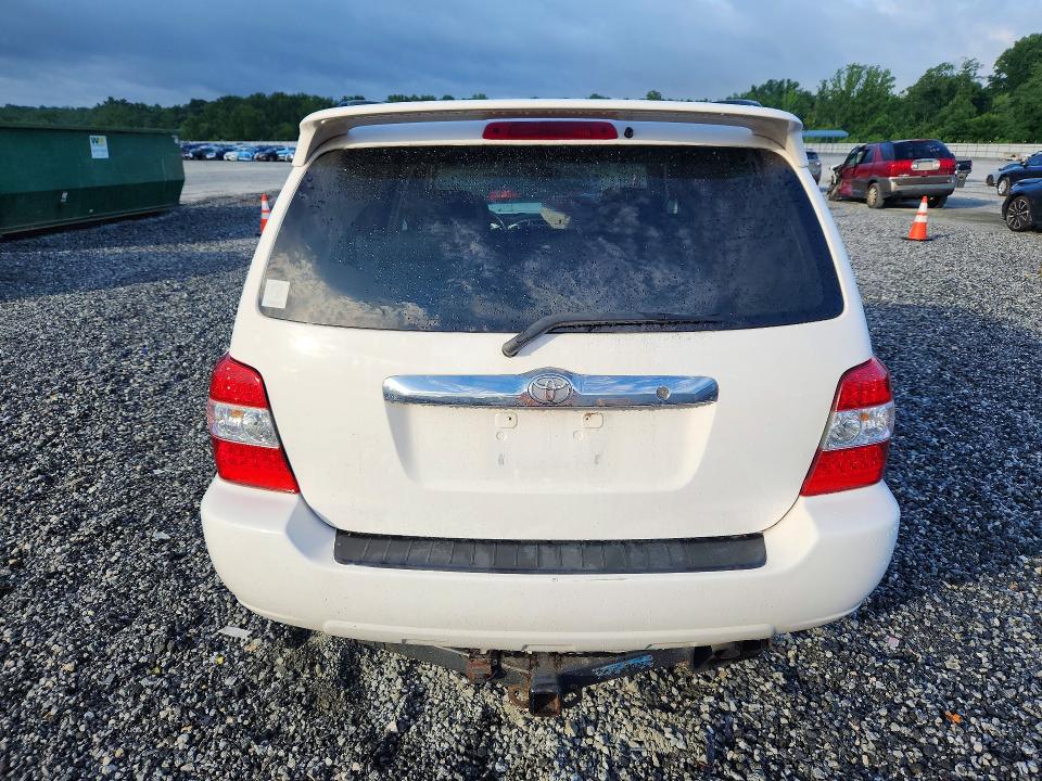 2006 Toyota Highlander VIN JTEDW21A860014932 COPART salvage auction — FRONT END, Sc - Cert Of Title-Salvage, sold $600 on 2026-07-27 (photo 6)