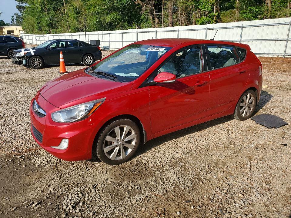 2013 Hyundai Accent VIN KMHCU5AE9DU113917 COPART salvage auction — REAR END, Nc - Salvage Certificate Of Title, sold $375 on 2026-07-31 (photo 1)