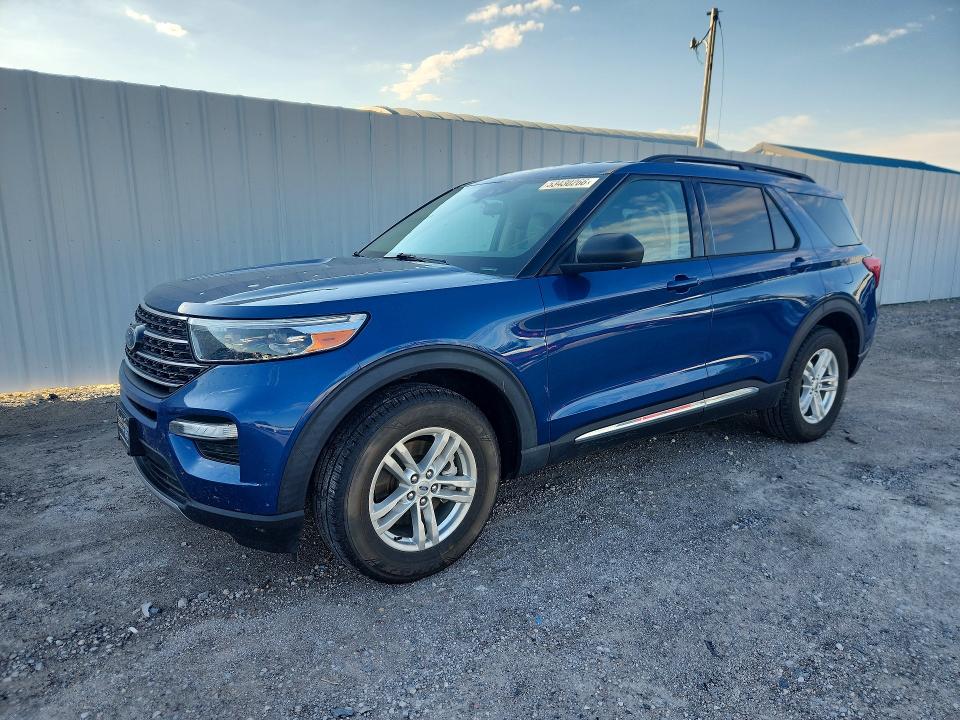 2020 Ford Explorer VIN 1FMSK8DH7LGC32880 COPART salvage auction — HAIL, Ks - Cert Of Title-Salvage, sold $325 on 2026-07-29 (photo 1)