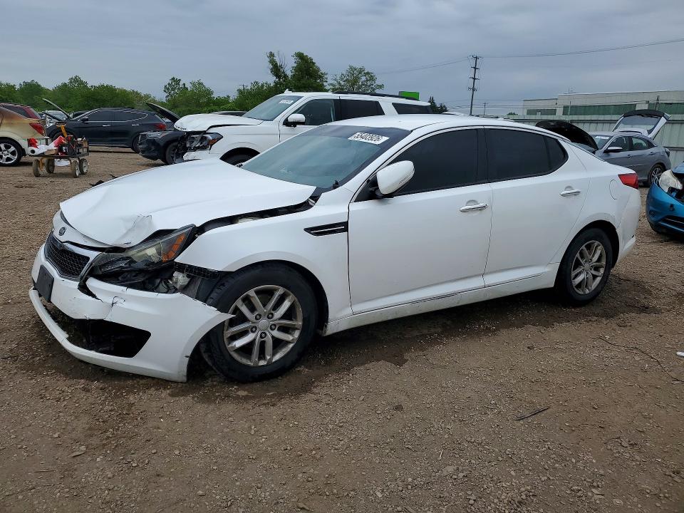 2013 Kia VIN KNAGM4A76D5302291 COPART salvage auction — FRONT END, Il - Salvage Certificate, sold $425 on 2026-07-17 (photo 1)