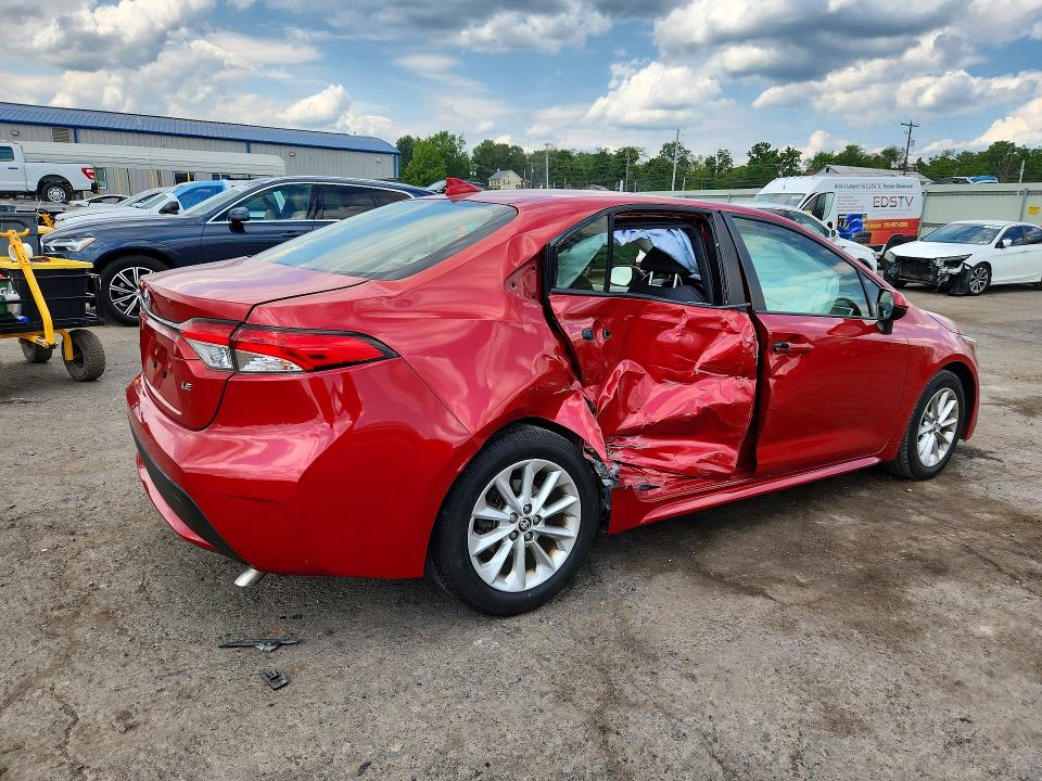 2020 Toyota Corolla VIN JTDHPRAE2LJ002022 COPART salvage auction — SIDE, Pa - Certificate Of Salvage, sold $4,100 on 2026-07-31 (photo 3)