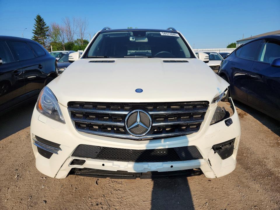 2013 Mercedes-benz Ml-class VIN 4JGDA2EB1DA142065 COPART salvage auction — FRONT END, ON - PERMIT NO BRAND - UNFIT, sold $3,850 on 2026-07-23 (photo 5)