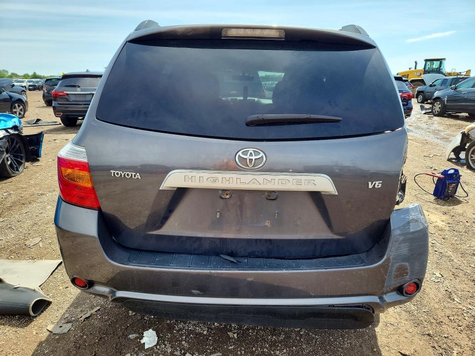 2008 Toyota Highlander VIN JTEDS41A482047487 COPART salvage auction — ALL OVER, Il - Salvage Certificate, sold $800 on 2026-07-30 (photo 6)