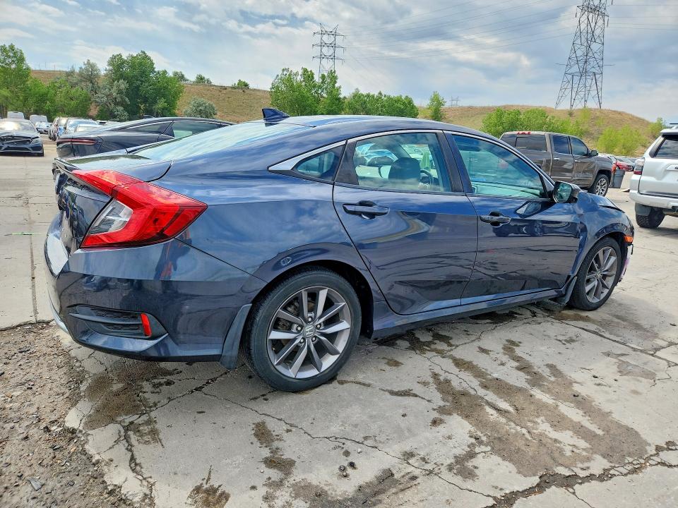 2019 Honda VIN 19XFC1F38KE019771 COPART salvage auction — FRONT END, Co - Salvage Title, sold $4,300 on 2026-07-29 (photo 3)