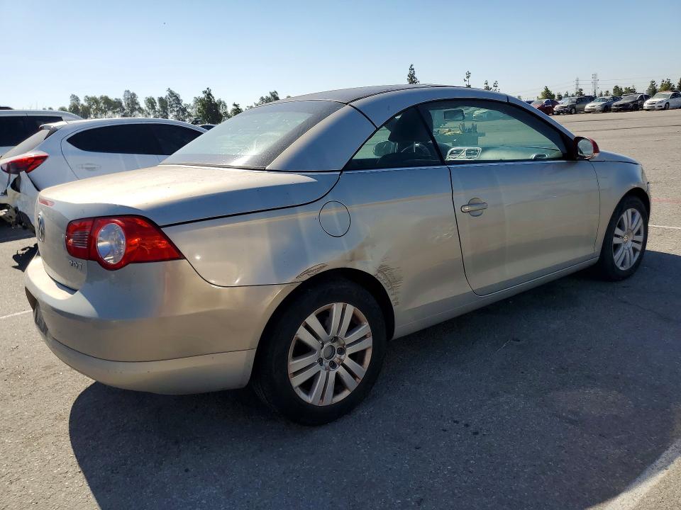 2009 Volkswagen Eos VIN WVWBA71F89V009837 COPART salvage auction — FRONT END, Ca - Cert Of Title-Salvaged, sold $525 on 2026-07-21 (photo 3)