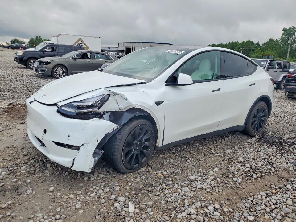 2021 Tesla Model y VIN 5YJYGDEE7MF190087 COPART salvage auction — FRONT END, Mi - Cert Of Title-Salvage Vehicle, sold $7,200 on 2026-07-16 (photo 1)