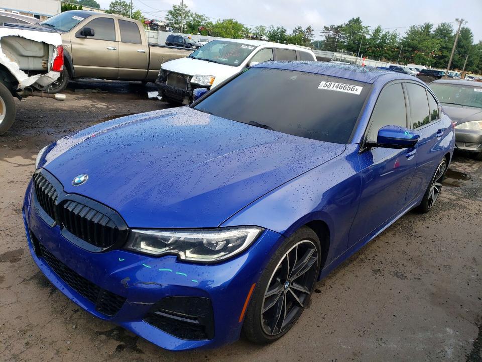 2021 BMW 3 series VIN 3MW5R7J09M8B93504 — COPART salvage auction photo