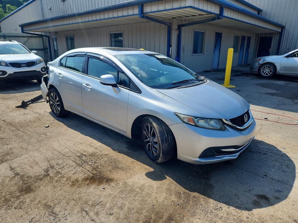 2013 Honda Civic VIN 2HGFB2F85DH558488 COPART salvage auction — FRONT END, PA - CERT OF SALV-R=RECONSTRUCTED, sold $525 on 2026-07-02 (photo 4)