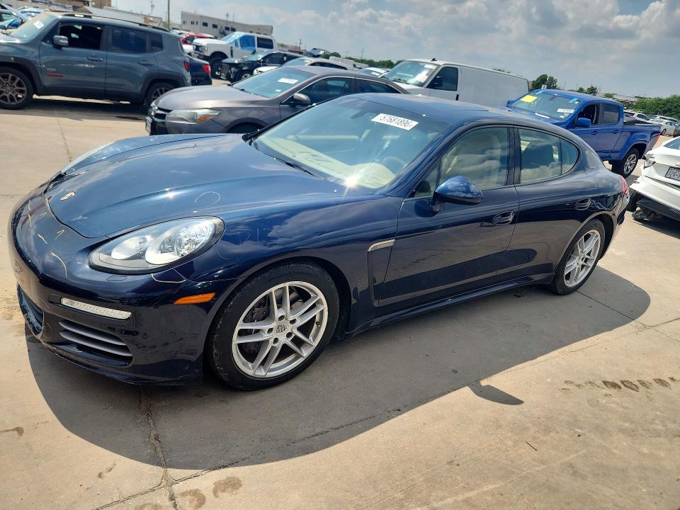 2014 Porsche Panamera VIN WP0AA2A70EL005200 COPART salvage auction — FRONT END, Tx - Cert Of Title-Rebuilt Salvage, sold $3,600 on 2026-07-27 (photo 1)
