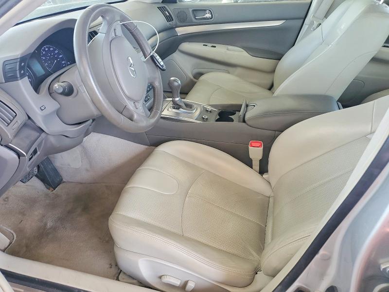 2012 Infiniti G VIN JN1DV6AP1CM810769 COPART salvage auction — FRONT END, GA - CERT OF TITLE-SALVAGE, sold $250 on 2026-07-23 (photo 7)