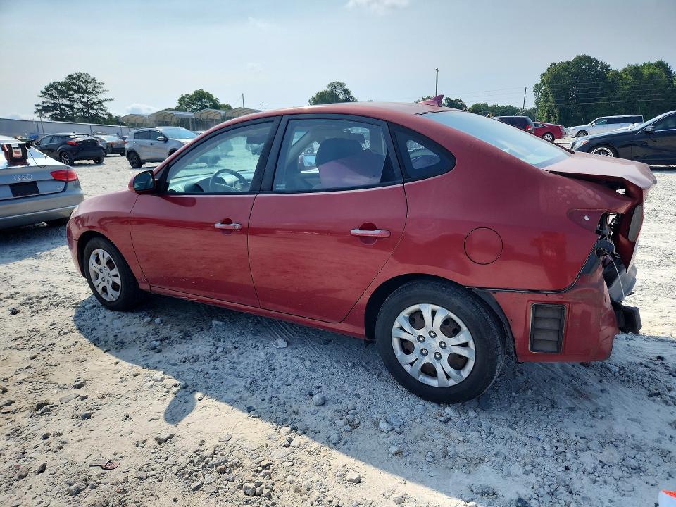 2010 Hyundai Elantra VIN KMHDU4AD2AU952504 COPART salvage auction — REAR END, Ga - Cert Of Title-Salvage, sold $425 on 2026-07-29 (photo 2)