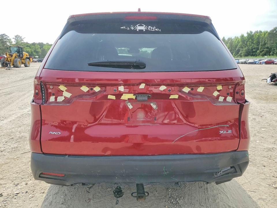 2024 Toyota Highlander VIN 5TDAAAB5XRS039057 COPART salvage auction — REAR END, Va - Cert Of Title - Salvage, sold $300 on 2026-07-21 (photo 6)