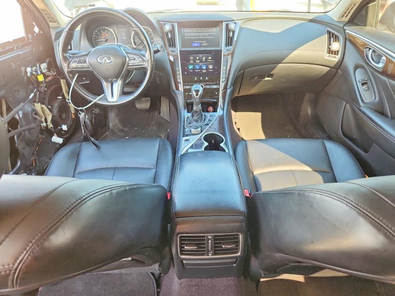 2018 Infiniti Q50 VIN JN1EV7AR0JM437572 COPART salvage auction — FRONT END, Tx - Salvage Vehicle Title, sold $3,700 on 2026-07-15 (photo 8)