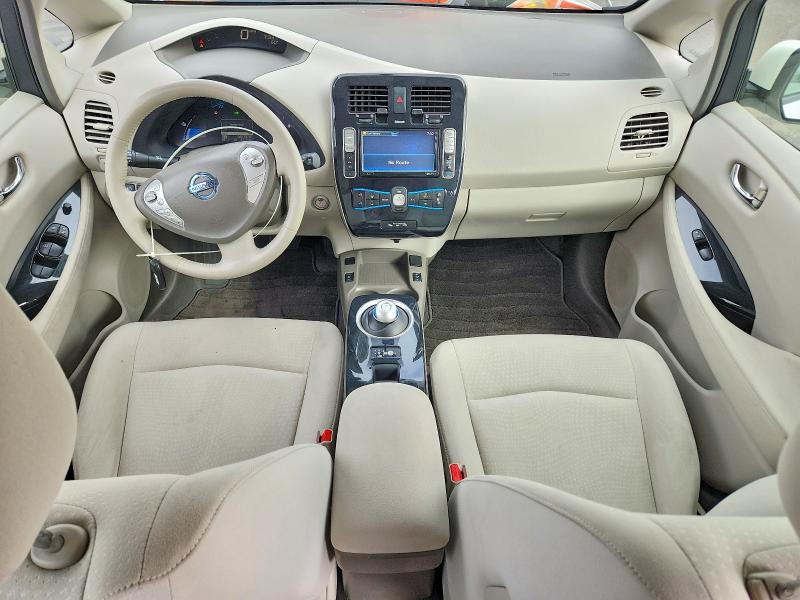 2012 Nissan Leaf VIN JN1AZ0CP1CT023831 COPART salvage auction — REAR END, Ca - Salvage Certificate, sold $425 on 2026-07-08 (photo 8)