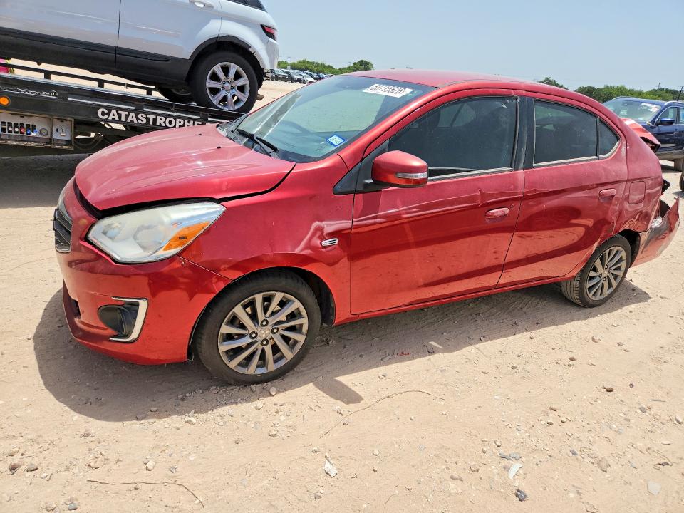 2017 Mitsubishi Mirage VIN ML32F4FJ6HH003824 COPART salvage auction — REAR END, Tx - Salvage Vehicle Title, sold $125 on 2026-07-30 (photo 1)