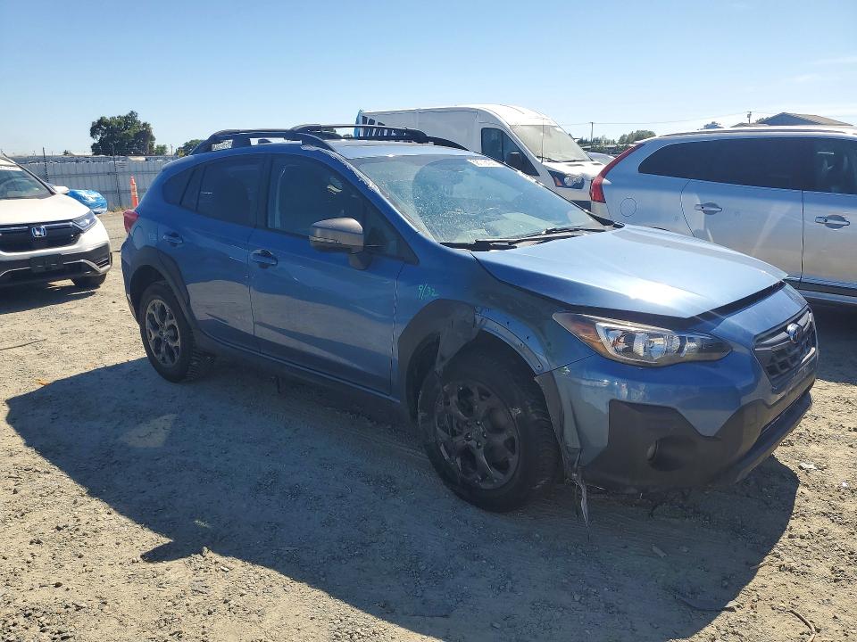 2021 Subaru Crosstrek VIN JF2GTHSC1MH317368 COPART salvage auction — ENGINE BURN, CA - SALVAGE CERTIFICATE, sold $2,450 on 2026-07-07 (photo 4)