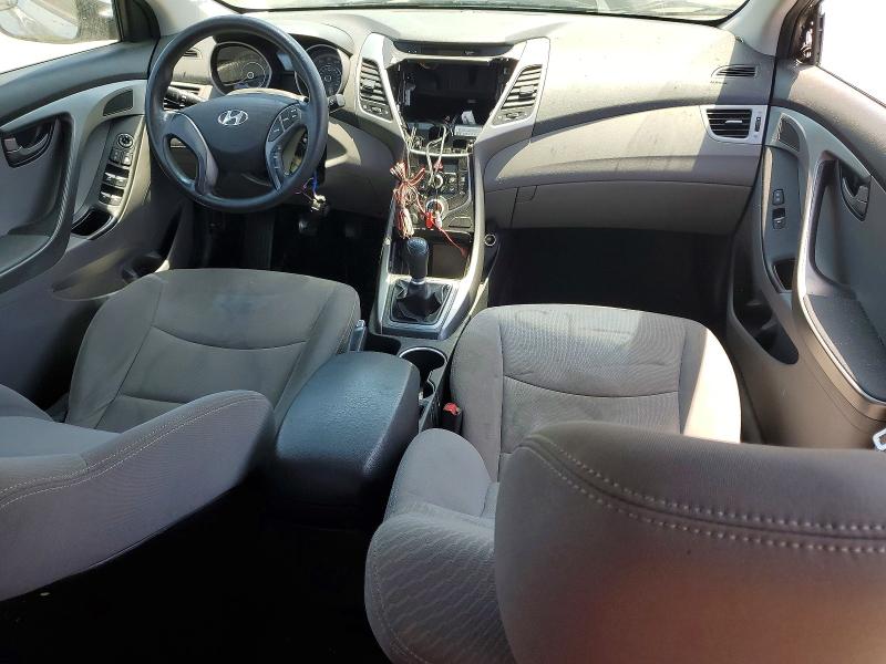 2014 Hyundai Elantra VIN KMHDH4AE0EU147524 COPART salvage auction — VANDALISM, Ca - Salvage Certificate, sold $300 on 2026-07-22 (photo 8)