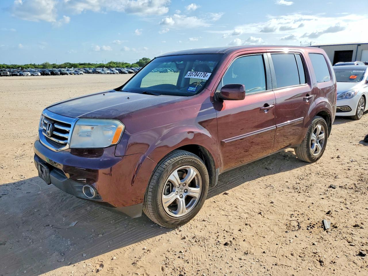 2012 Honda Pilot VIN 5FNYF3H53CB018369 COPART salvage auction — Mechanical, TX - CERTIFICATE OF TITLE, sold $550 on 2026-07-08 (photo 1)