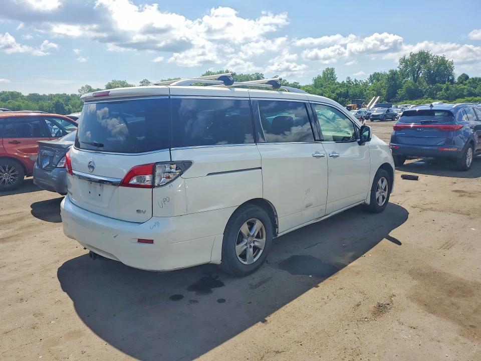 2015 Nissan Quest VIN JN8AE2KP6F9133351 COPART salvage auction — SIDE, Ct - Cert Of Title-Salvage, sold $575 on 2026-07-31 (photo 3)