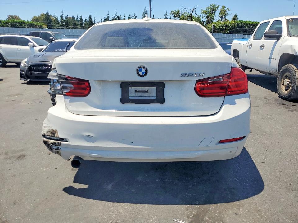 2013 BMW 3 series VIN WBA3B1C54DF462369 COPART salvage auction — REAR END, CA - SALVAGE CERTIFICATE, sold $500 on 2026-08-06 (photo 6)