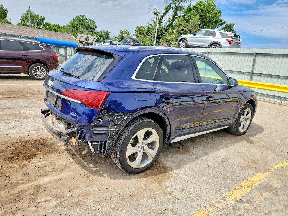 2021 Audi Q5 VIN WA1CAAFY8M2007411 COPART salvage auction — REAR END, Ks - Cert Of Title-Salvage, sold $17,100 on 2026-07-22 (photo 3)
