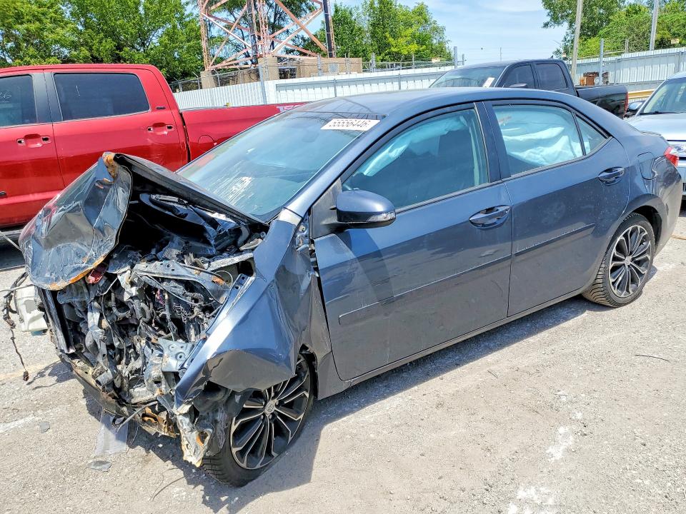 2014 Toyota Corolla VIN 5YFBURHE3EP082370 COPART salvage auction — FRONT END, Il - Salvage Certificate, sold $275 on 2026-07-27 (photo 1)