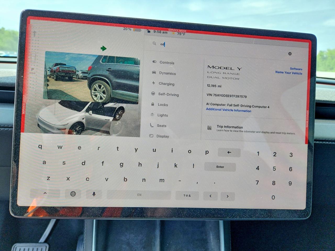 2026 Tesla Model Y VIN 7SAYGDEE9TF397579 COPART salvage auction — Front End, St - Salvage Title, sold $25,500 on 2026-07-08 (photo 9)