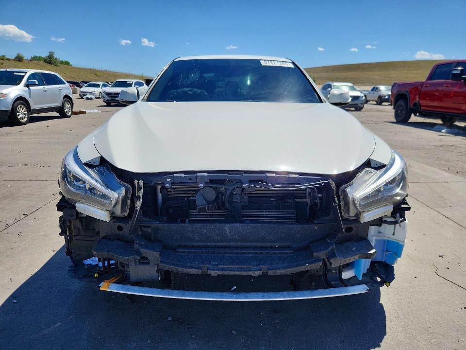 2018 Infiniti Q50 VIN JN1EV7AR7JM442283 COPART salvage auction — FRONT END, Co - Public - Salvage Title, sold $7,400 on 2026-07-29 (photo 5)