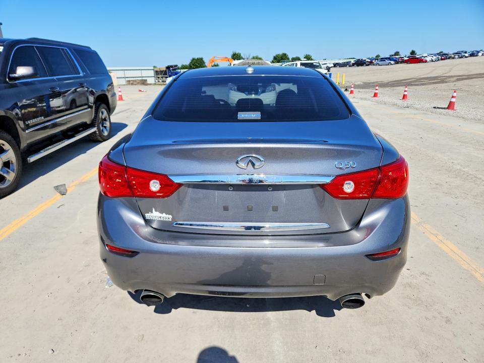 2017 Infiniti Q50 VIN JN1EV7AP8HM733920 COPART salvage auction — NORMAL WEAR, Tn - Certificate Of Title, sold $2,800 on 2026-07-09 (photo 6)