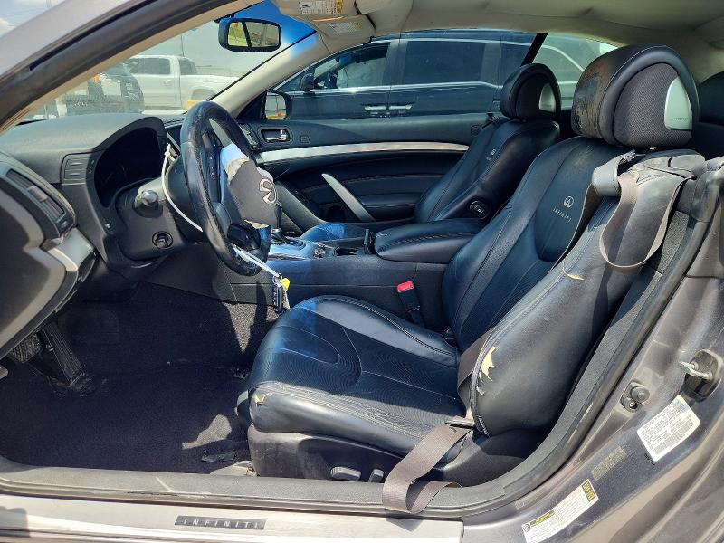 2012 Infiniti G VIN JN1CV6FE2CM200639 COPART salvage auction — FRONT END, Tx - Salvage Vehicle Title, sold $2,650 on 2026-07-28 (photo 7)