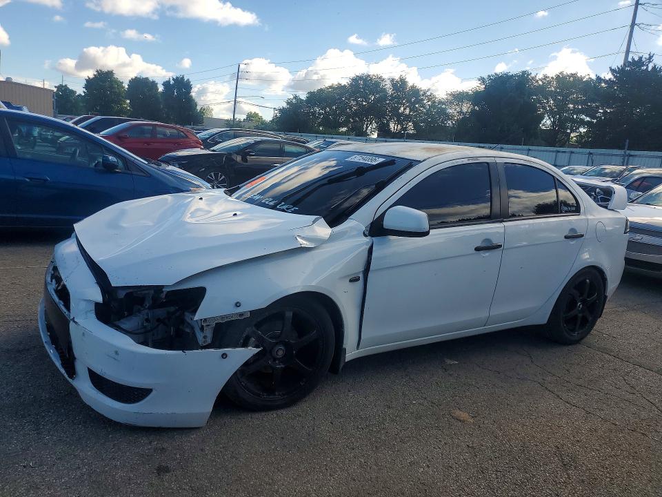 2008 Mitsubishi Lancer VIN JA3AU16U98U040217 COPART salvage auction — FRONT END, OH - CERT OF TITLE-SALVAGE, sold $70 on 2026-07-15 (photo 1)
