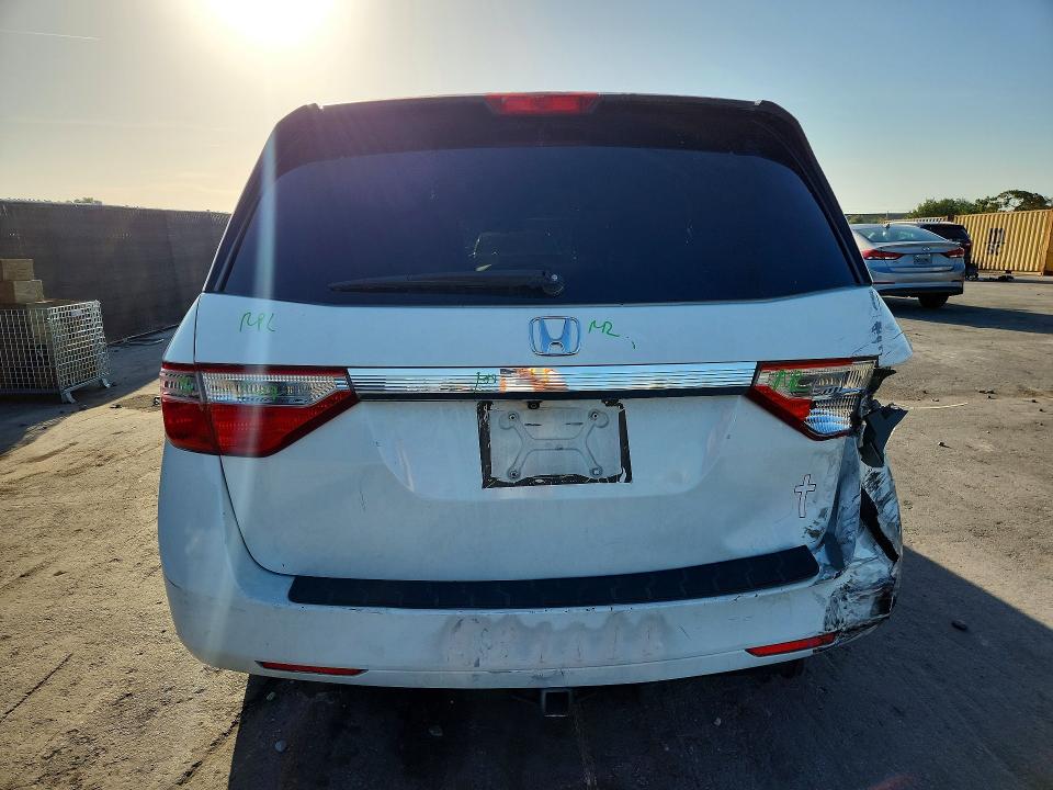 2013 Honda Odyssey VIN 5FNRL5H6XDB072321 COPART salvage auction — REAR END, Fl - Certificate Of Destruction, sold $875 on 2026-07-02 (photo 6)
