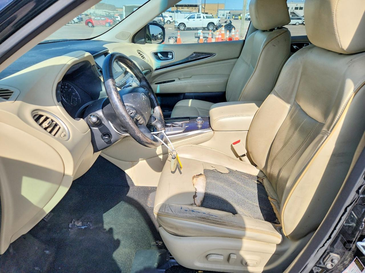 2015 Infiniti QX60 VIN 5N1AL0MNXFC511414 COPART salvage auction — Side, TX - SALVAGE VEHICLE TITLE, sold $750 on 2026-07-09 (photo 7)