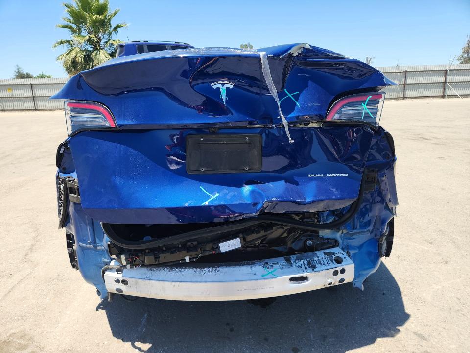 2023 Tesla Model y VIN 7SAYGAEE0PF836964 COPART salvage auction — REAR END, CA - SALVAGE CERTIFICATE, sold $9,800 on 2026-07-24 (photo 6)