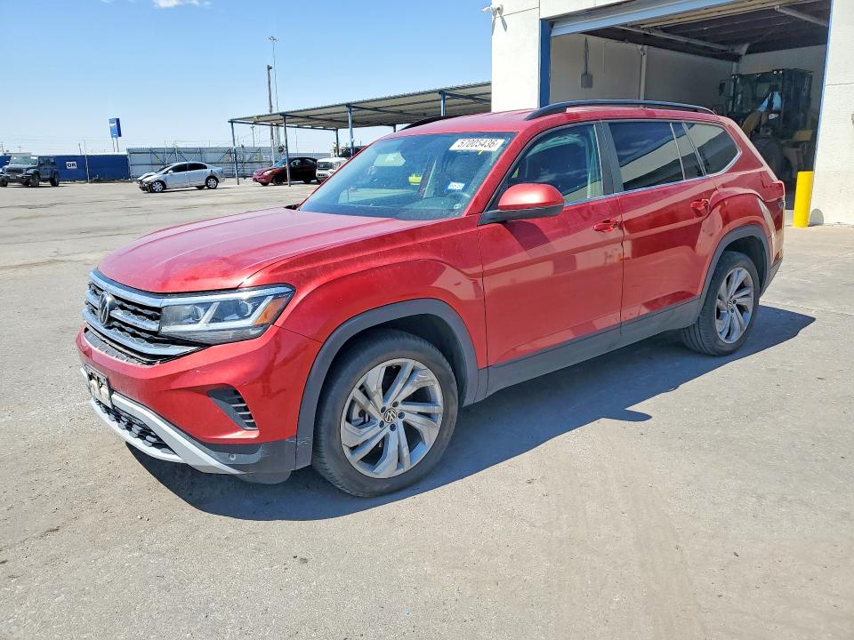 2023 Volkswagen Atlas VIN 1V2WR2CA2PC521437 COPART salvage auction — FRONT END, Tx - Salvage Vehicle Title, sold $6,600 on 2026-07-31 (photo 1)