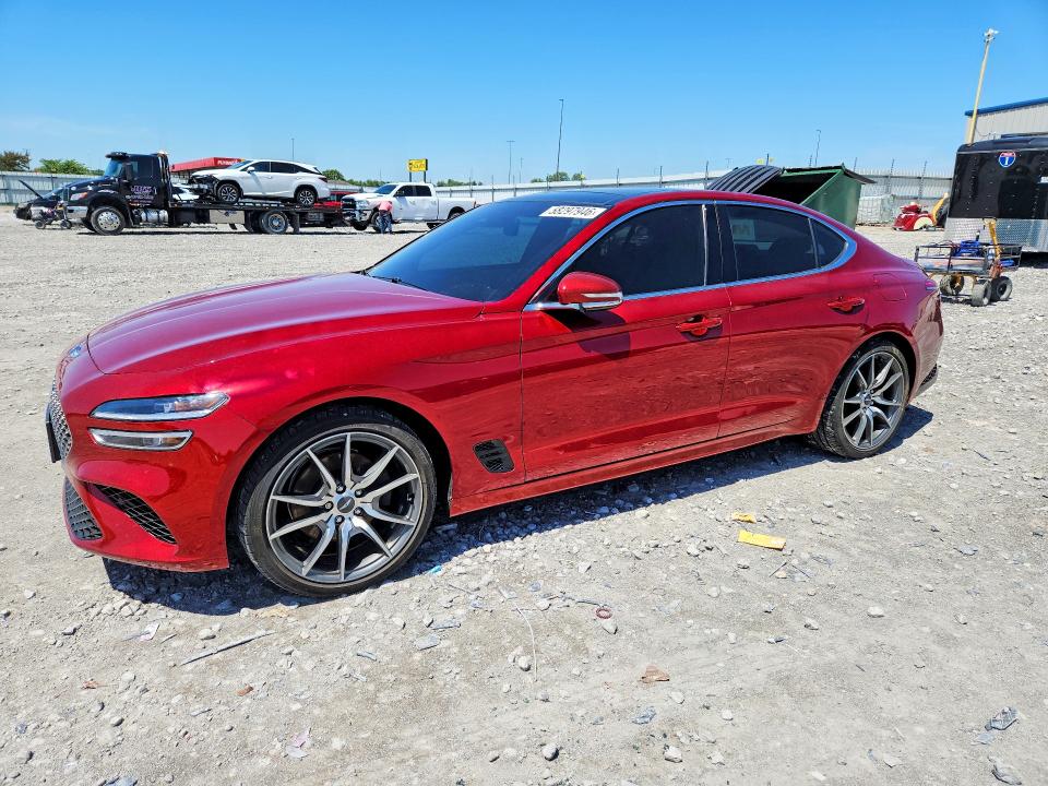 2022 Genesis G70 VIN KMTG34TA8NU092669 COPART salvage auction — BURN, Il - Salvage Certificate, sold $175 on 2026-07-29 (photo 1)