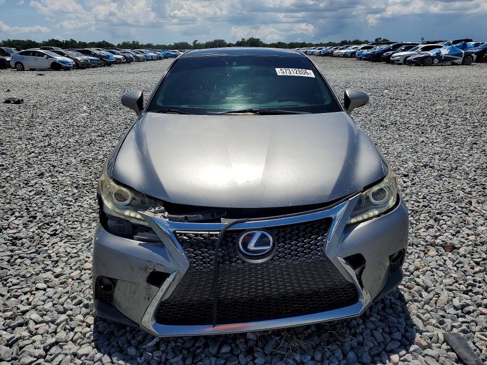 2017 Lexus Ct VIN JTHKD5BH0H2302044 COPART salvage auction — FRONT END, Fl - Cert Of Ttl-Rebuilt&Slvg Rbld, sold $4,600 on 2026-07-10 (photo 5)